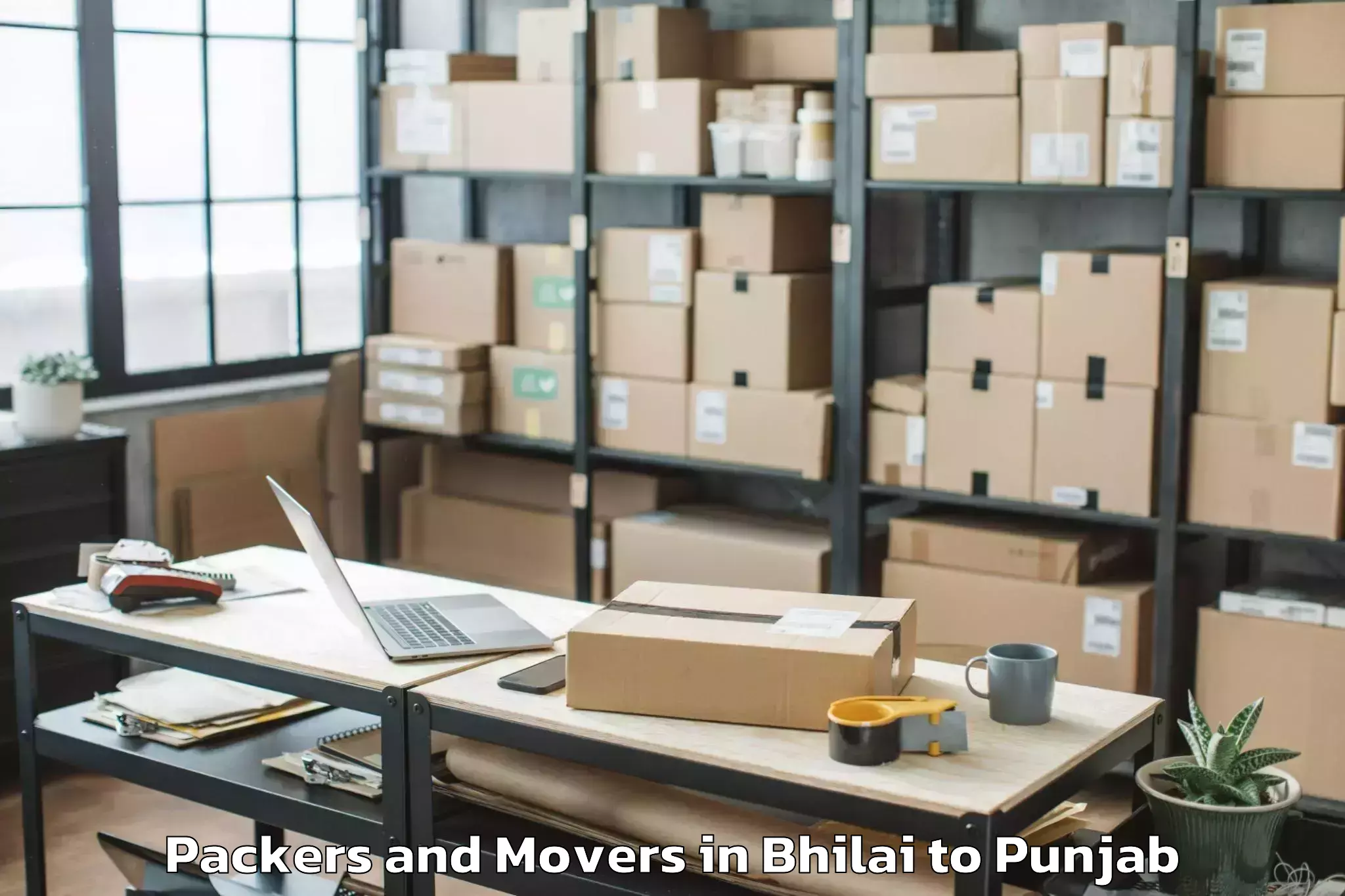 Reliable Bhilai to Muktsar Packers And Movers